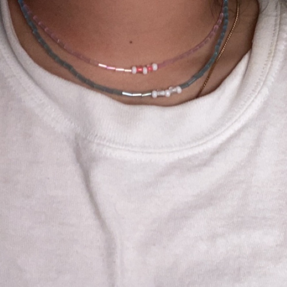 2 beaded necklaces